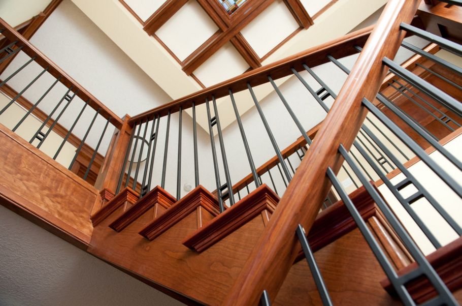 Traditional Closed Riser Stair with Clean contemporary lines
