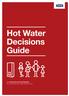 Hot Water Decisions Guide