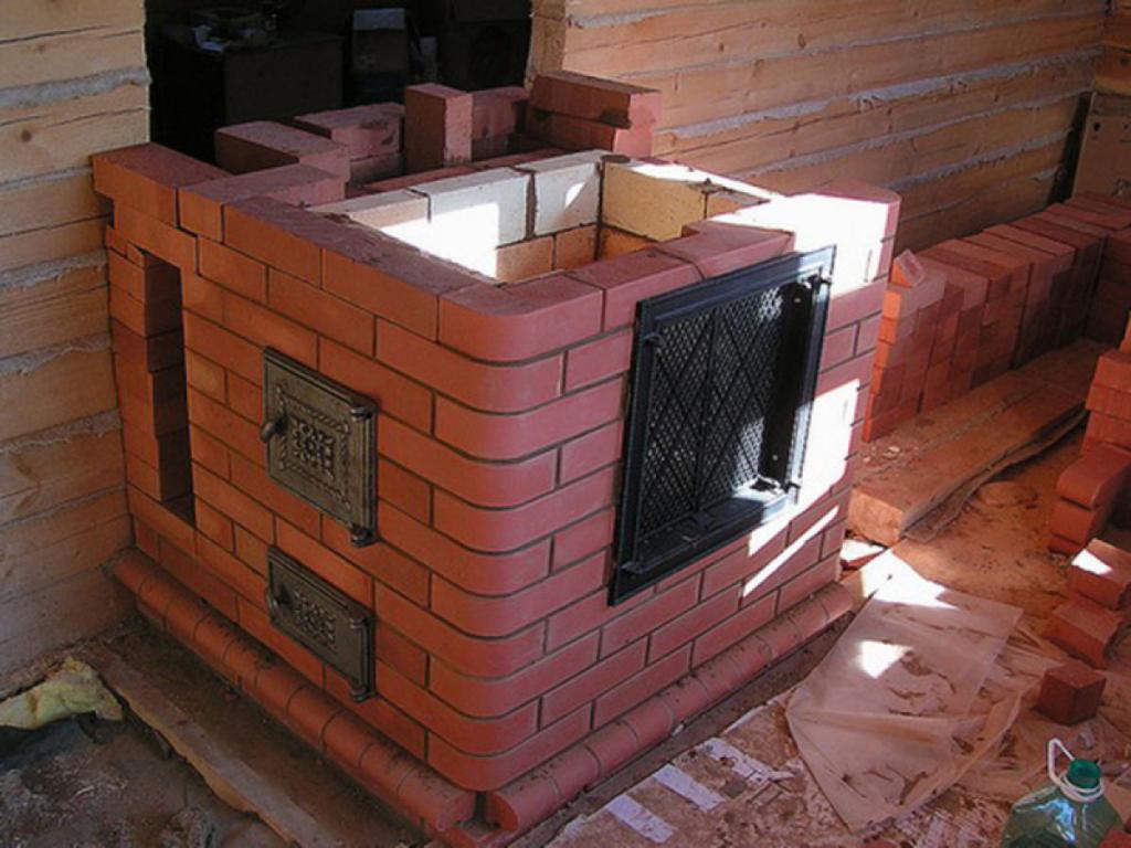 каменная печь для дома на дровах