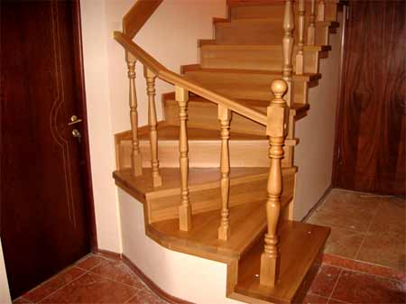 лестница забежные ступени 